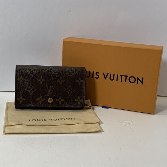 Vintage Louis Vuitton Porte Monnaie Billets Tresor Wallet w/ Dust Bag & Box - Picture 1 of 16